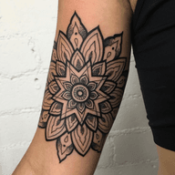 Floral Star Tattoo