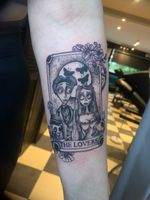Corpse Bride "The Lovers" Tarot Tattoo