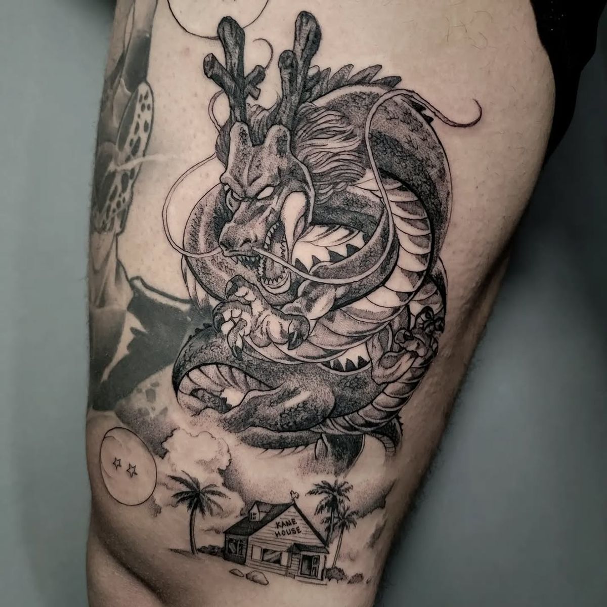 ornamental shoulder tattoo