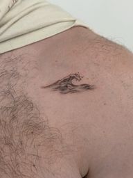 Small Wave Tattoo