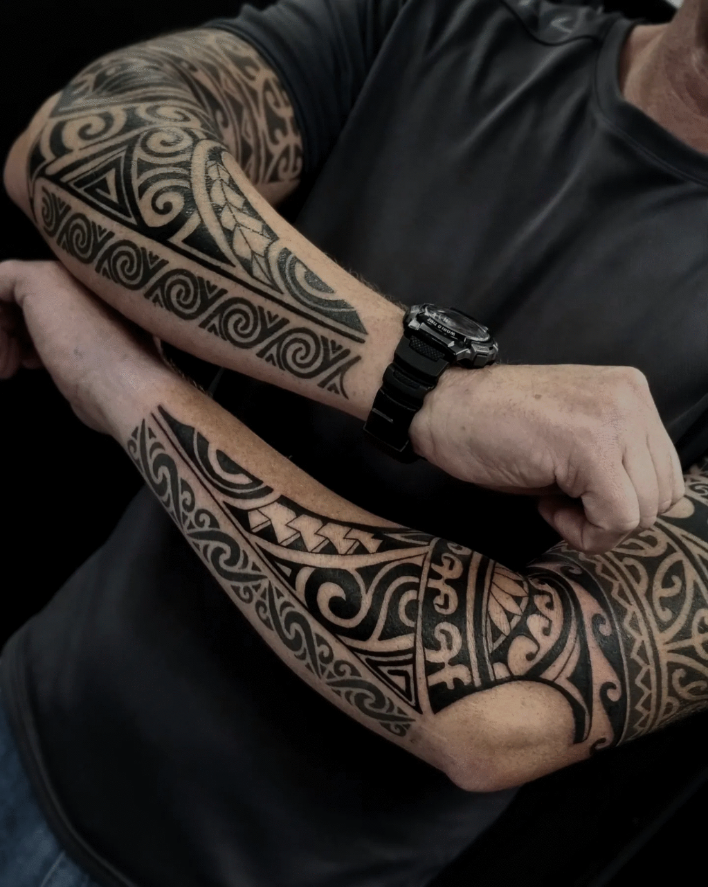 Tribal Māori tattoo