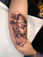 Blindfolded Woman with Dagger, Heart, and Brain