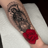 Santa Muerte with Rose