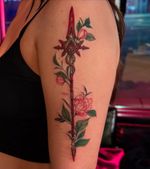 If misfortune befalls you, do not hesitate to call upon me. 🌹 #honkaistarrail #argenti #videogames #videogametattoo #fineline