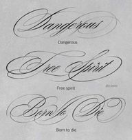 The designs shown are for inspiration. You can bring your own text, word, name, quote or phrase, and I’ll create a custom design inspired by this style. Price depends on the size and placement of the tattoo.