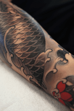 Koi Fish Scales and Waves