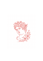 Classical Bust with Blossoms