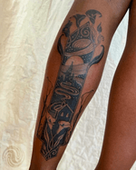 Art Nouveau Scene Tattoo