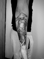 Samurai Warrior Forearm Tattoo
