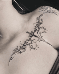 Ornamental Chest Tattoo