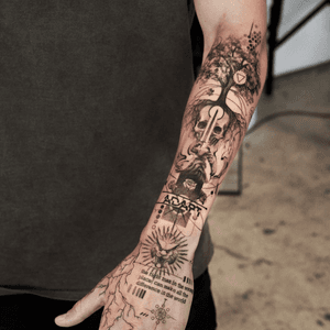 Black & Gray tattoo style