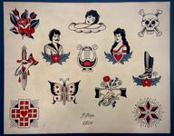 American Traditional Flash Sheet