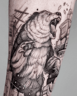 Roaring Bear Tattoo