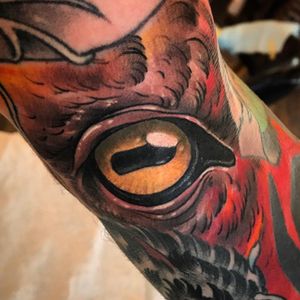 Goat eye by mike_cruratello_tattoos!