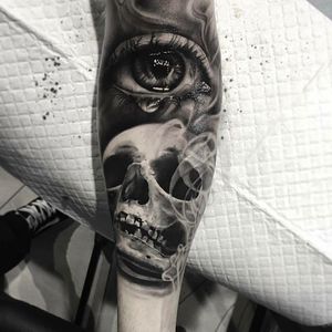 Healed skull by Bob #custommadeink #skull #eye #realistic #realism #copenhagen