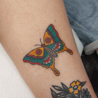 Colorful Butterfly Tattoo