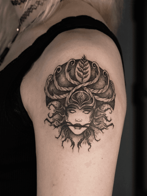 Ornate Medusa Face