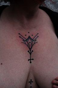 Geometric Floral Tattoo