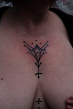 Geometric Floral Tattoo