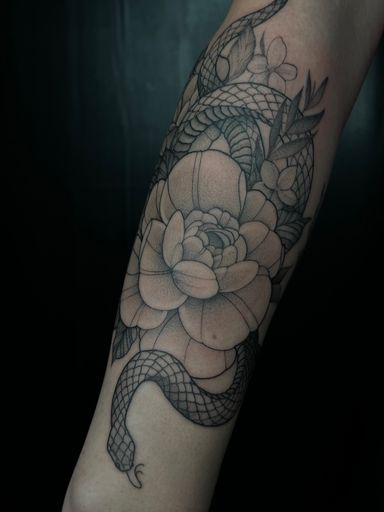 Tattoo work at Arahkun Tattoo