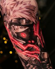 Kakashi Hatake - Naruto 📍Based in West Kensington. London 📌Bookings are available. . . . #kakashi #kakashihatake #naruto #animetattoo #animetattoos #londontattoo