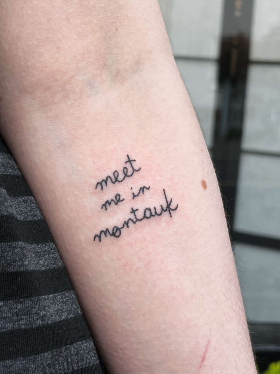Meet Me in Montauk for a Text Tattoo