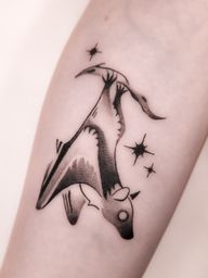 Hanging Bat with Stars