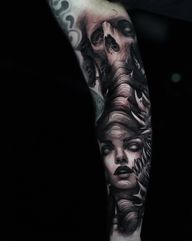 Done in back to back sessions Done at @disturbiatattoo All done with @mothtattoosupplies @wbjtattoo #darkart #darkartist #tattoo #londontattoo #tattooshopnearme