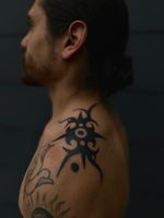 Tribal Shoulder Tattoo