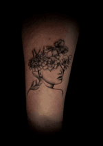 Floral Face Tattoo