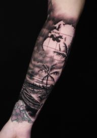 #blackandgrey #landscapetattoo #realistictattoo #berlin