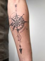 Compass Navigation Tattoo