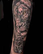 Lioness and Cub Portrait