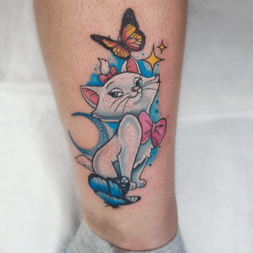 Marie Cat Tattoo