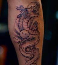 Tell me your wish, but beware for it will come true. 🟠🐉 Thank you so much for the trust on this Shenron!! This was done at @chicagotattooartsfestival but you can find me anytime at @darkheartchicago or a convention near you. 📸 by the amazing @skyophotography And if you’re an artist get on those @neogripsusa #dragonballz #shenron #shenrontattoo #animetattoo #manga #dbz #chicagotattooartist #tattooconvention #anime #dragonballtattoo
