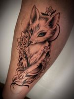 Kitsune with Floral Ornamentation