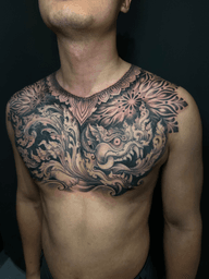 Mythical Chest Tattoo