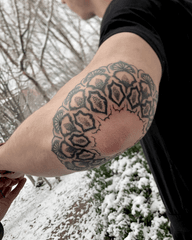 Elbow Mandala Tattoo