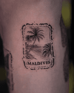 Maldives Stamp Scene