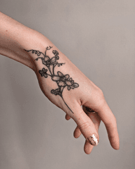 Floral Wrist Tattoo