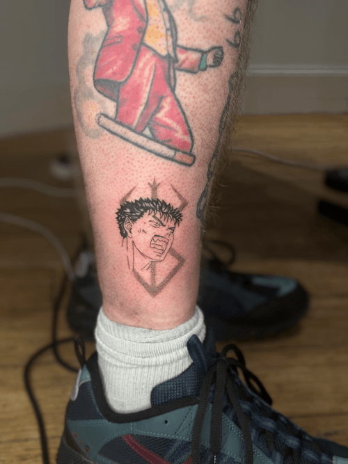 Berserk Guts Head with Brand of Sacrifice Tattoo