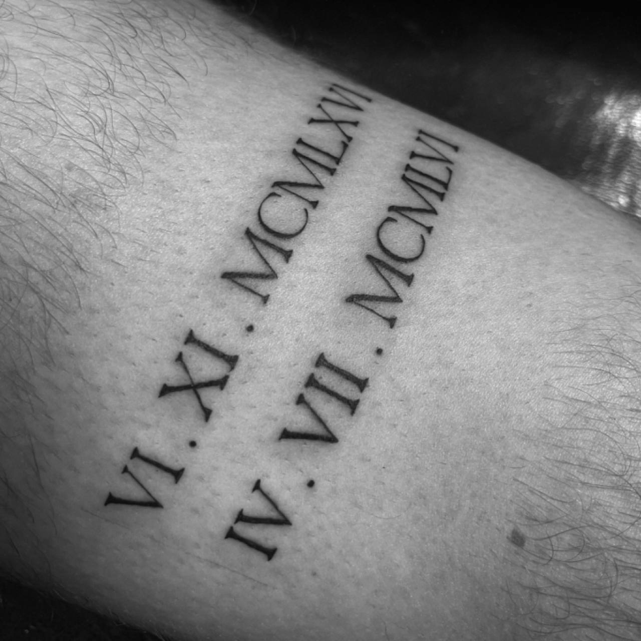 Best Font for Roman Numeral Tattoos