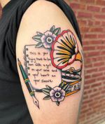 Gramophone and Notebook Tattoo