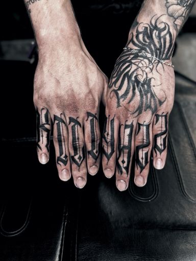 Tattoo work at Hustle Butter Tattoo Art Gallery