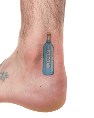 Blue Soda Bottle