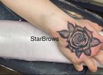 Black and Gray Rose
