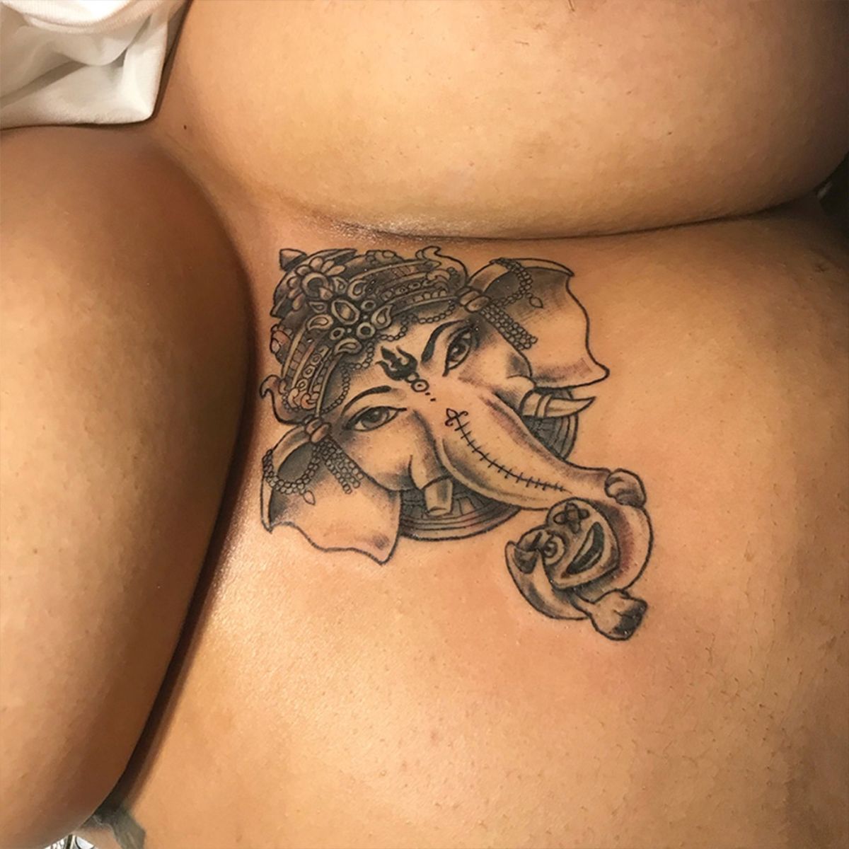 floral hip tattoo