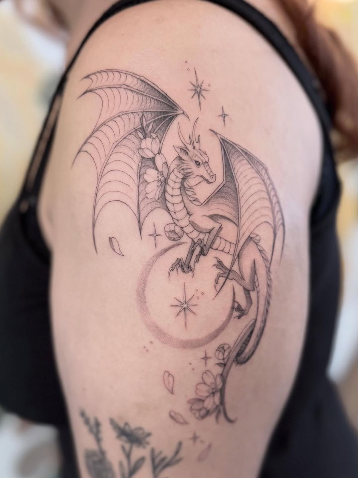 nature back tattoo
