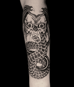 Skull Snake Tattoo