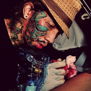 #face #newschool #rose tattoo artist